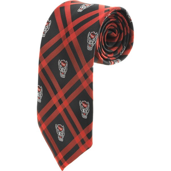 Tie - Black/Red Open Plaid - Tuffy